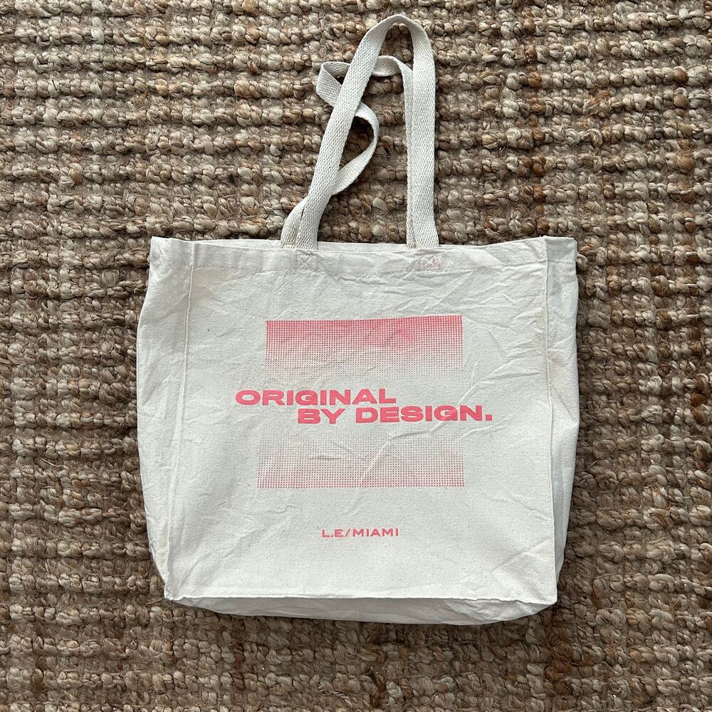 ME by Melia x PEPO Miami Hotel Canvas Tote Bag Promotional Travel Cotton Graphic